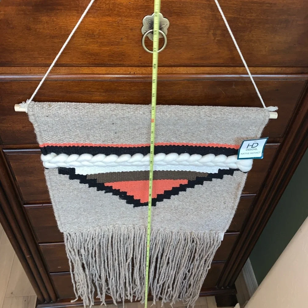Bohemian Retro Woven Wall Hanging Wall Decor 44x18 Natural